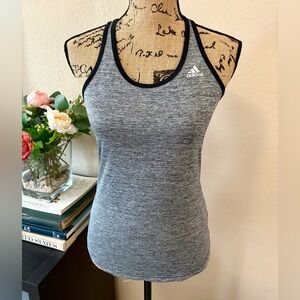 ADIDAS : Racerback Grey Workout Tank Top